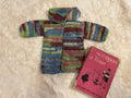 Chaquetita de Ganchillo Multicolor con Cuello Camisero