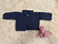 Chaquetita de Ganchillo Azul Marino